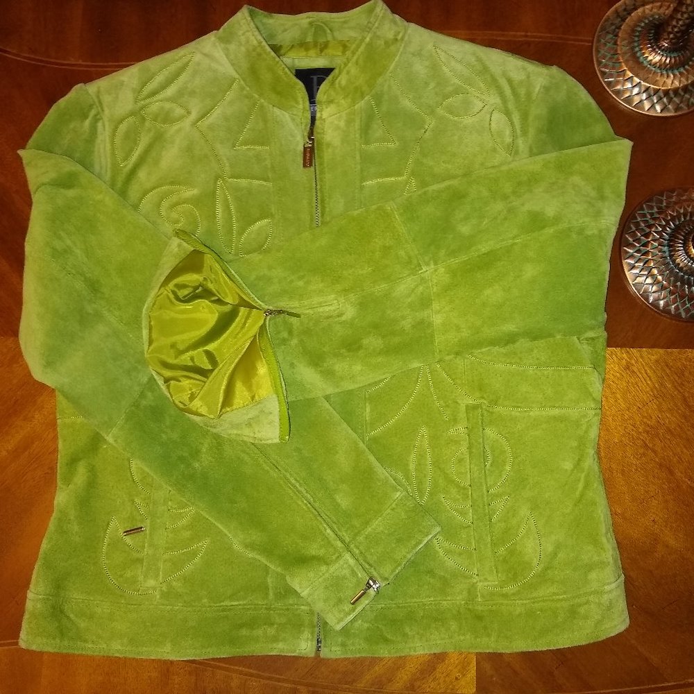 LADIES BERNARDO SUEDE JACKET L